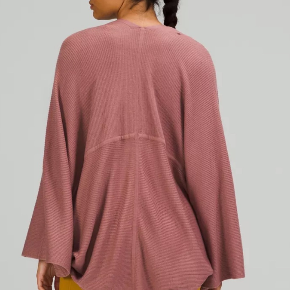 Lululemon Cashlu Knit Textured Wrap Spiced Chai XL/XXL - Picture 3 of 10